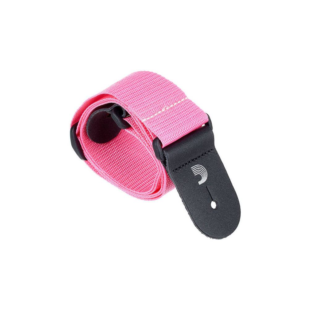 D'Addario PWS106 polypropyleen gitaarband roze