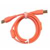 Dj TechTools Chroma Cable straight USB 1.5 m neon orange