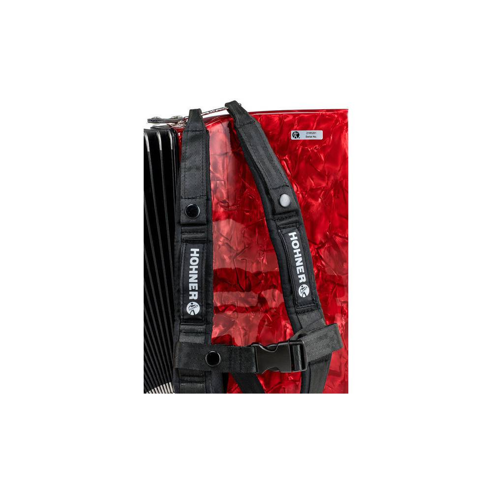 Hohner Bravo II 60 Rood, Silent Key accordeon