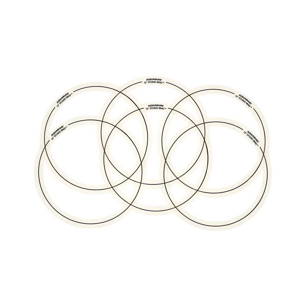 Aquarian Studio Rings-set 6x 13 inch dempringen