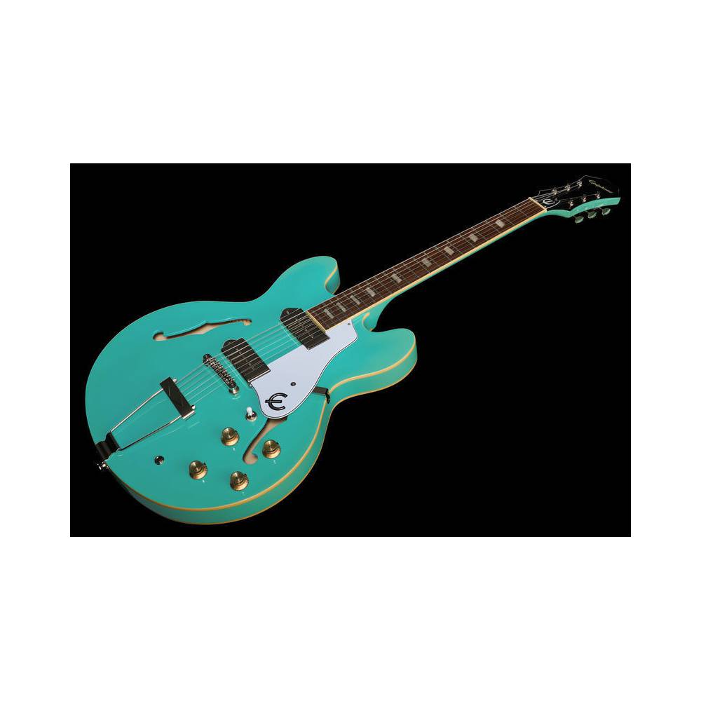Epiphone Casino Turquoise semi-akoestische gitaar