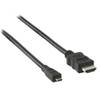 Valueline High Speed micro-HDMI kabel met ethernet 2m zwart