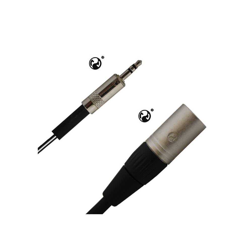 Audio kabel 1 meter - 3.5mm TRS-JACK <> XLR-MALE