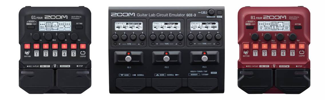 NAMM 2019: Zoom reveals new guitar effects GCE-3, G1 Four, G1X 