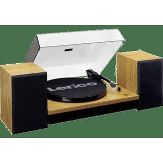 Lenco LS-300 Wood platenspeler met speakers
