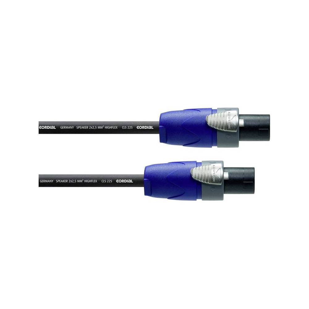 Cordial CPL1.5LL2 Peak tweepunts (2x 2.5 mm²) speakon speakerkabel 1.5 meter