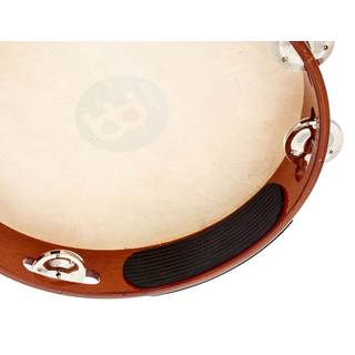 Meinl TAH1AB Traditional Goat-Skin Wood Tambourine, Steel