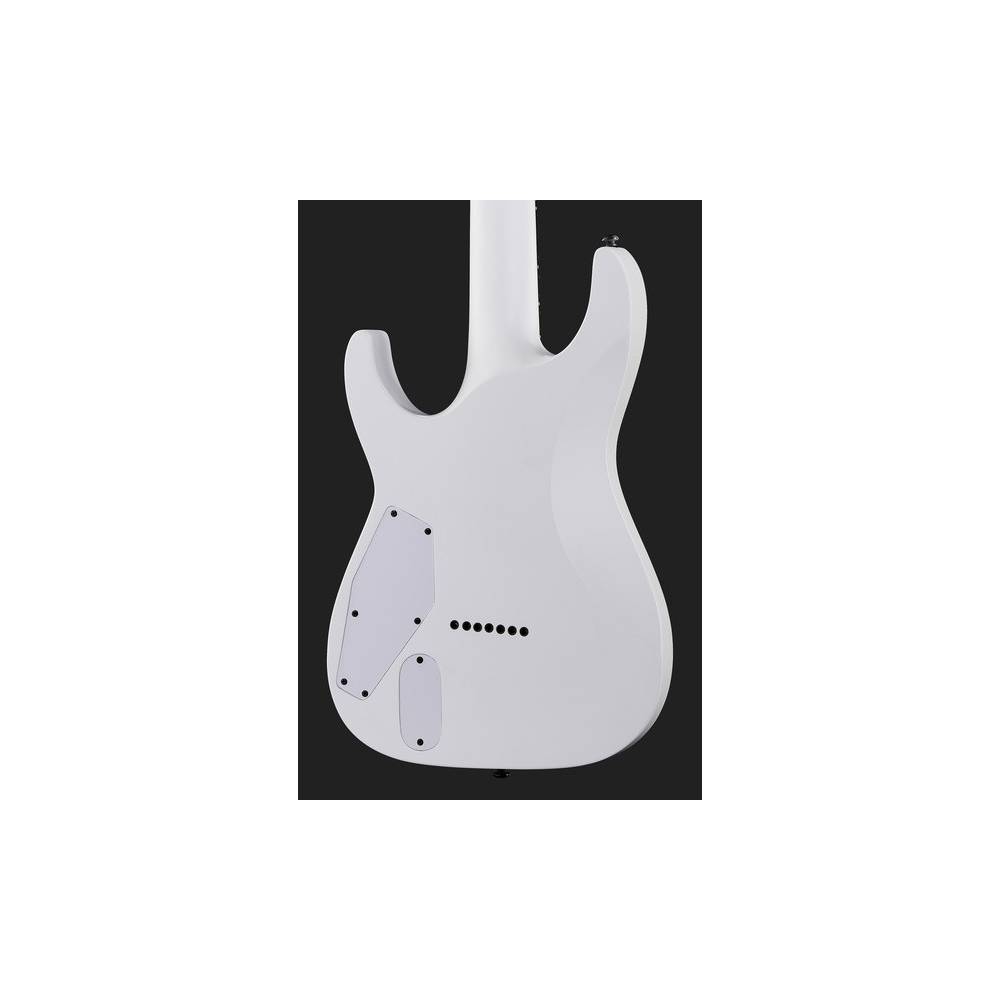 ESP LTD M-7BHT Baritone Arctic Metal Snow White Satin 7-snarige elektrische gitaar