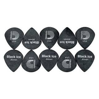 D'Addario 3DBK4-10 black ice plectra 10-pack medium
