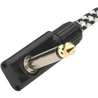 RockBoard Tweed Series Flat Patch Cable Salt&Pepper 5 cm