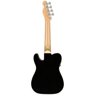 Fender Fullerton Tele Uke Black elektrisch-akoestische concert ukelele