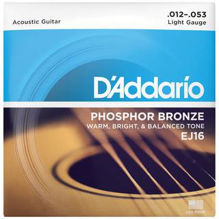 D'Addario EJ36 Bronze Acoustic Guitar 12-Strings Light 10-47