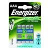 Energizer NiMH Extreme AAA 800 mAh oplaadbare batterij (4 stuks)