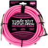 Ernie Ball 6065 Braided Instrument Cable, 7.5 meter, Neon Pink