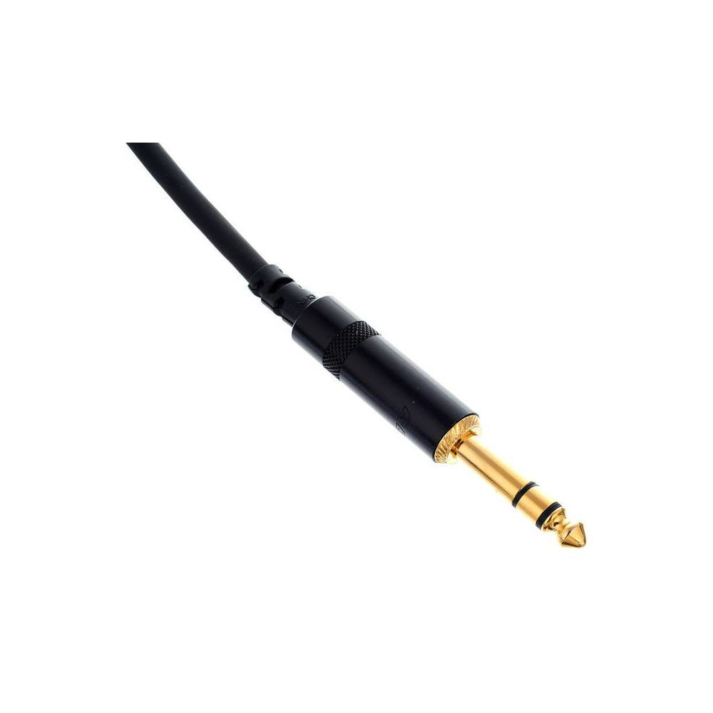 Cordial CFY1.5VPP-LONG Intro verloopkabel jack 6.3mm TRS -2x 6.3mm TS 1.5m zwart