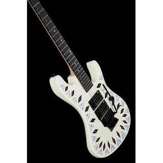 Kramer Guitars Icon Collection NightSwan Vintage White met Aztec Marble Graphic elektrische gitaar