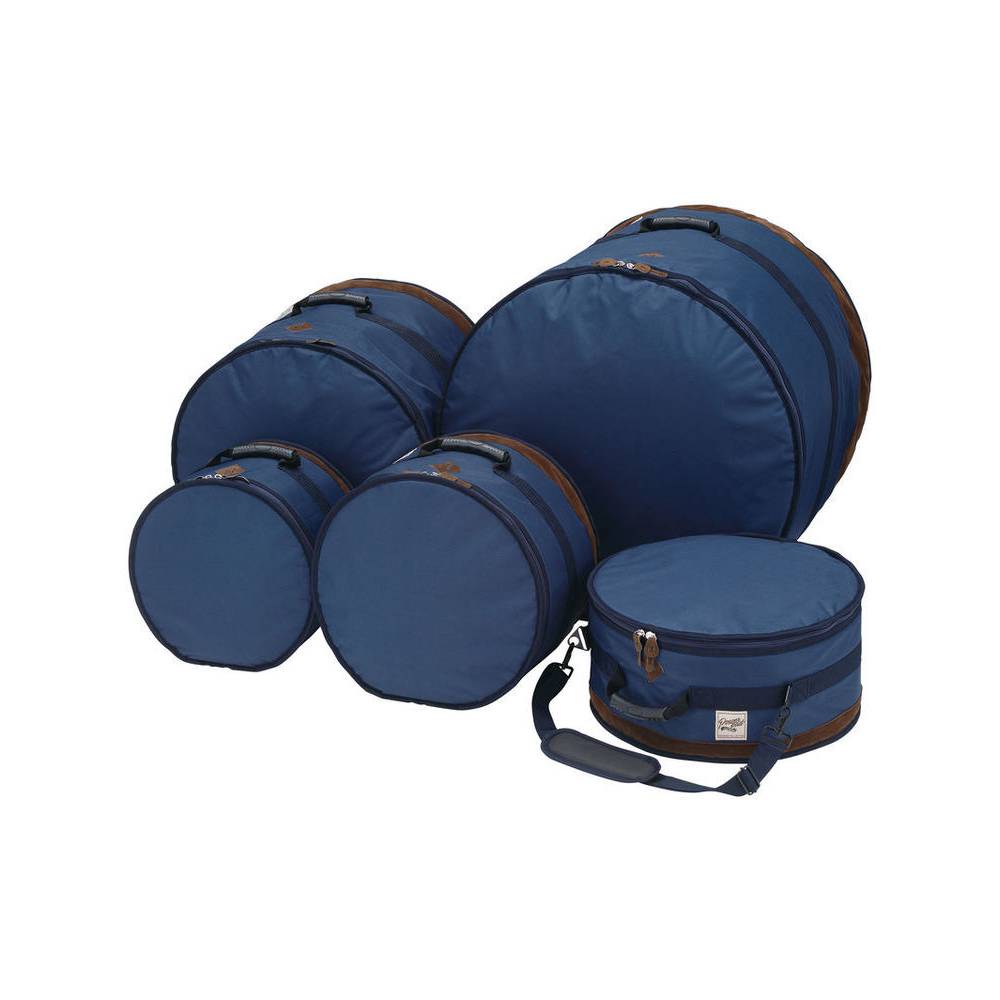 Tama TDSS52KNB Powerpad Designer Navy Blue 5d. drumhoezenset 22,10,12,14,16