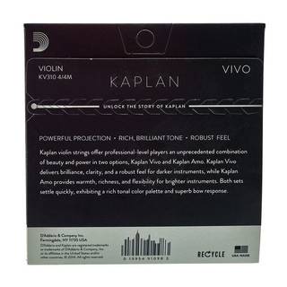D'Addario Kaplan Vivo KV310 4/4 Medium vioolsnaren set
