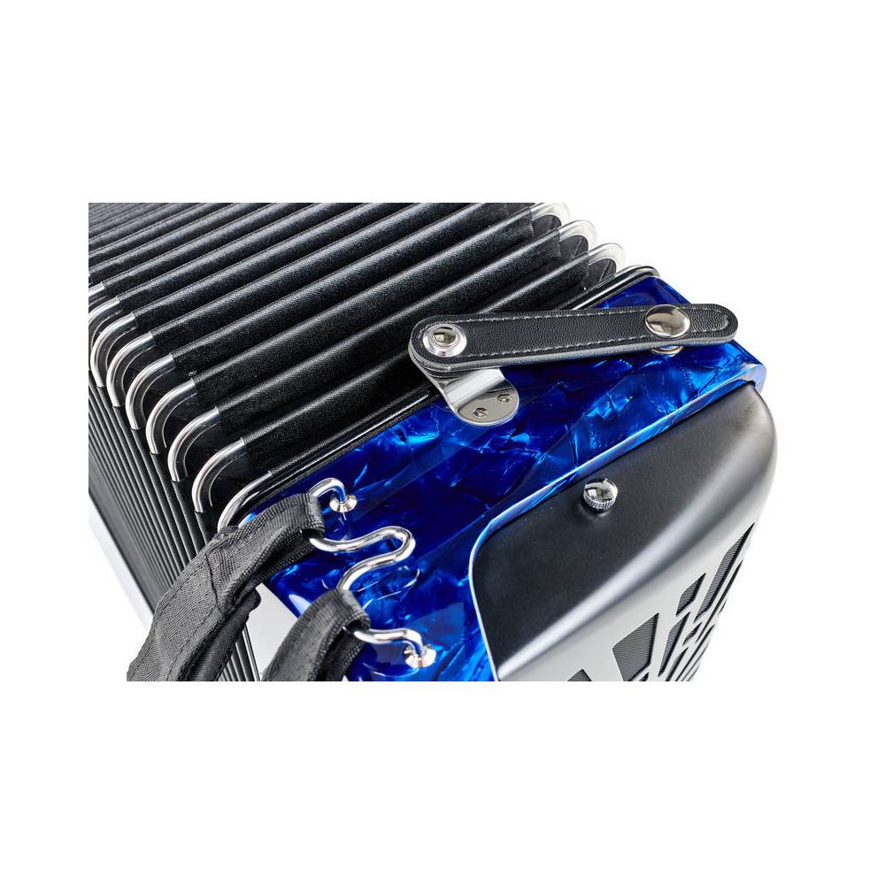 Hohner Bravo II 48 Blauw, Silent Key accordeon