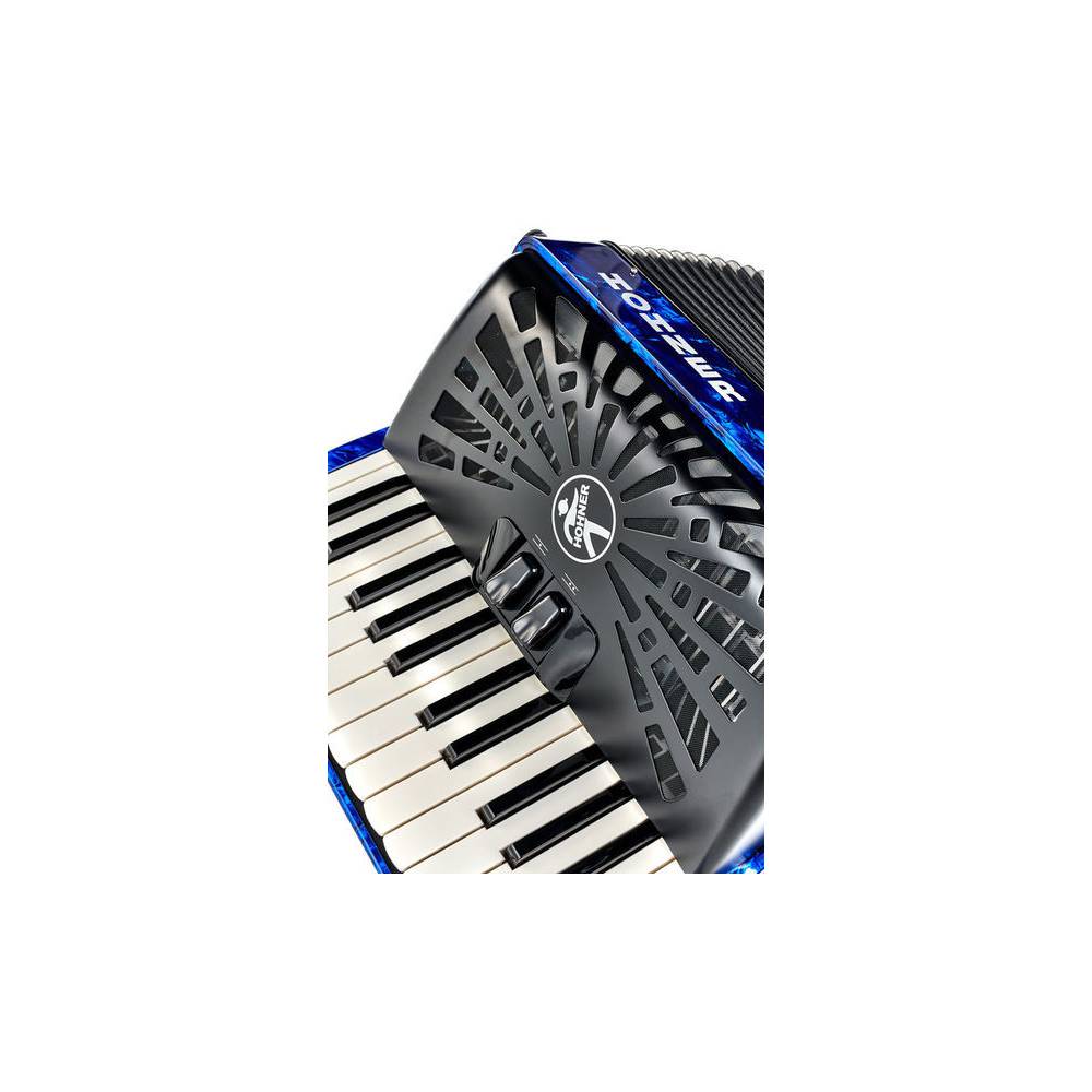 Hohner Bravo II 48 Blauw, Silent Key accordeon