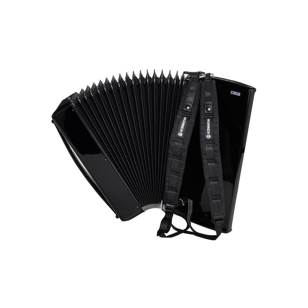 Hohner Amica Forte IV 120 Zwart, Silent Key accordeon