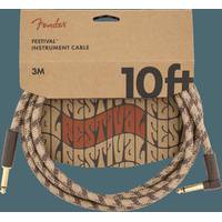 Fender Festival Cables Brown R/A instrumentkabel 3m
