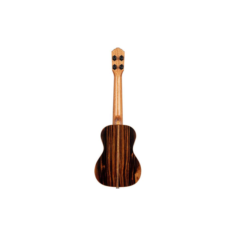 Ortega RUET-EB Elite Series Concert Size Ukulele Ebony elektrisch-akoestische concert ukelele met gigbag