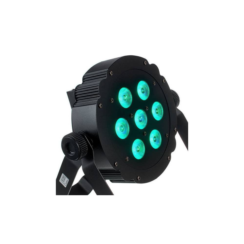 Showtec Compact Par 7 Tri platte RGB LED-par zwart