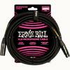 Ernie Ball 6392 microfoonkabel XLR male-XLR female 6m zwart