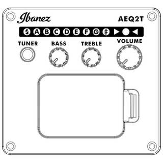 Ibanez AEGB24E Black High Gloss elektrisch-akoestische basgitaar
