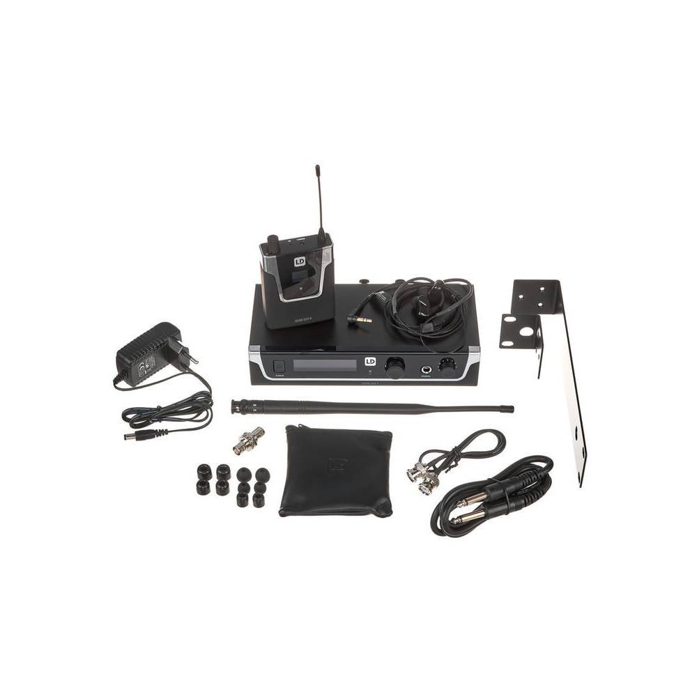 LD Systems U508 IEM HP set met in-ears (bandgap + ISM)