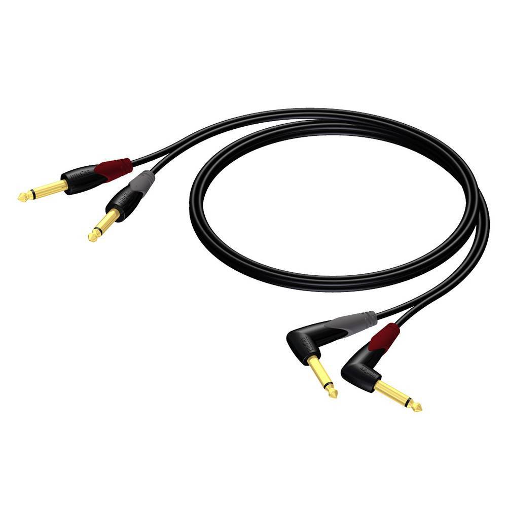 Procab CLA603 2x jack male mono - 2x jack male mono haaks 5 m