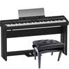 Roland FP-90-BK digitale piano + onderstel + pedaal-unit + pianobank