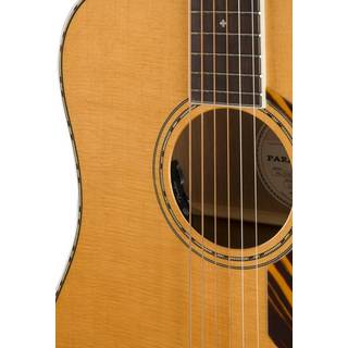 Fender PO-220E Orchestra Natural elektrisch-akoestische westerngitaar met koffer