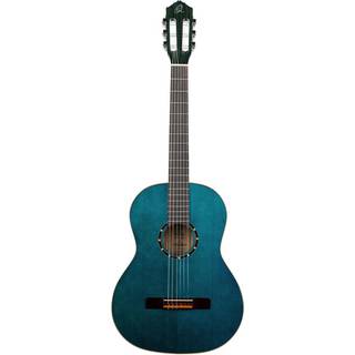 Ortega Family Series R121SNOC Full-Size Guitar Ocean Blue klassieke gitaar met gigbag
