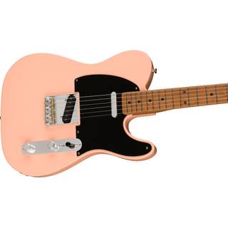 Fender FSR Vintera '50s Telecaster Modified Shell Pink Roasted MN elektrische gitaar met gigbag