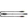 Cordial CFY0.3YCC Intro verloopkabel 3.5mm TRS jack fem - 2x RCA male 0.3m