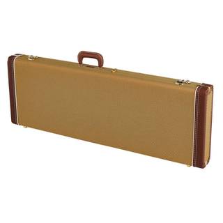 Fender G&G Deluxe Strat/Tele Hardshell Case Tweed Red Poodle Plush koffer voor Stratocaster en Telecaster