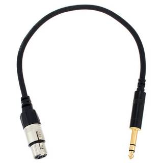 Cordial CFM0.3FV Intro verloopkabel XLR female - 6.3mm TRS jack 0.3m