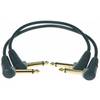 Klotz AU-AJJ0015 2x patchkabel 6.35 mm haaks 15 centimeter