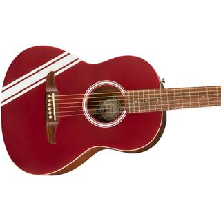 Fender FSR Sonoran Mini Competition Stripe Candy Apple Red 3/4-formaat westerngitaar met gigbag