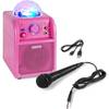 Vonyx SBS50 Bluetooth party speaker met LED roze