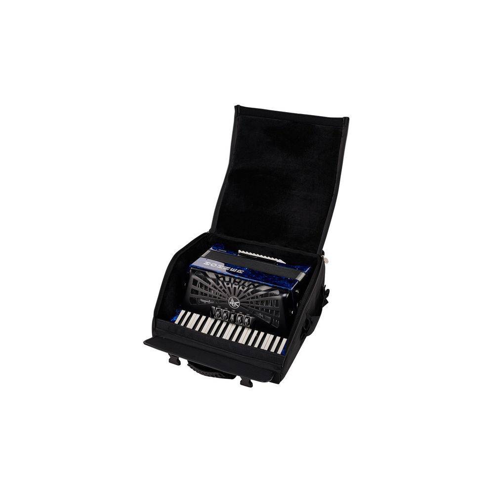Hohner Bravo III 72 Blauw, Silent Key accordeon