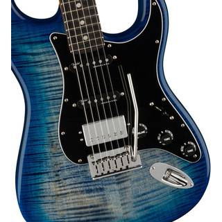 Fender Limited Edition American Ultra Stratocaster HSS EB Denim Burst elektrische gitaar met koffer