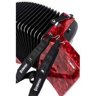 Hohner Bravo II 48 Rood, Silent Key accordeon