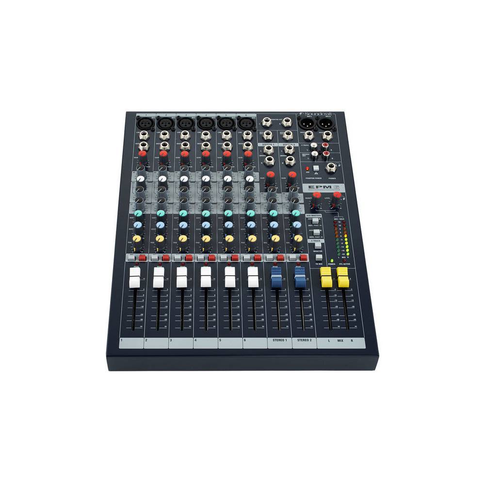 Soundcraft EPM6 6-kanaals PA mixer