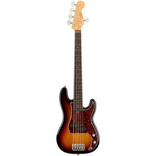 Fender American Professional II Precision Bass V RW 3-Color Sunburst 5-snarige elektrische basgitaar met koffer