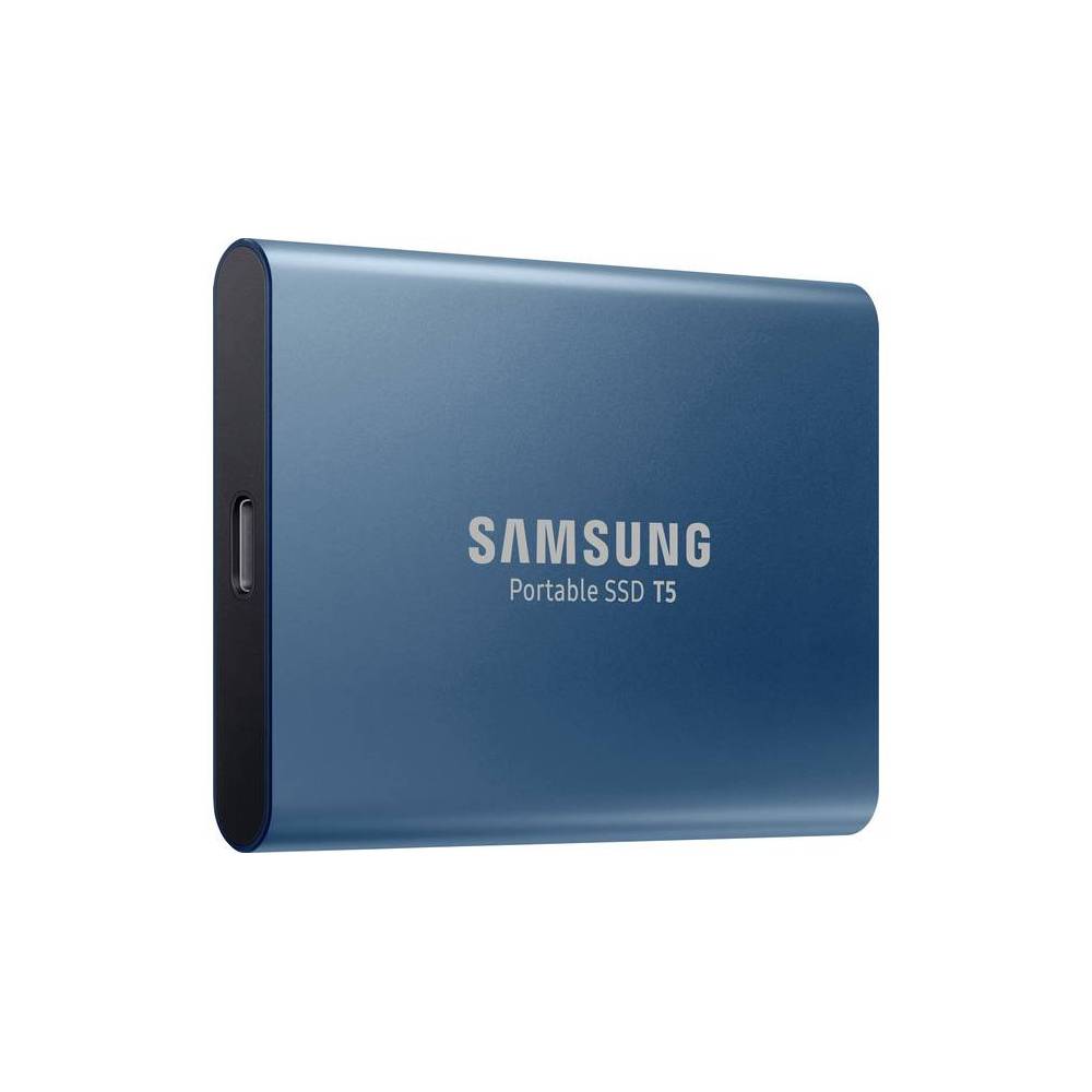 Samsung T5 500GB externe SSD harde schijf (Blauw)
