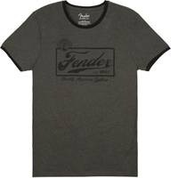 Fender Beer Label Men's Ringer Tee Gray/Black T-shirt XL