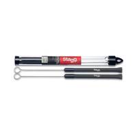 Stagg SBRU20-RM inschuifbare brushes rubber greep